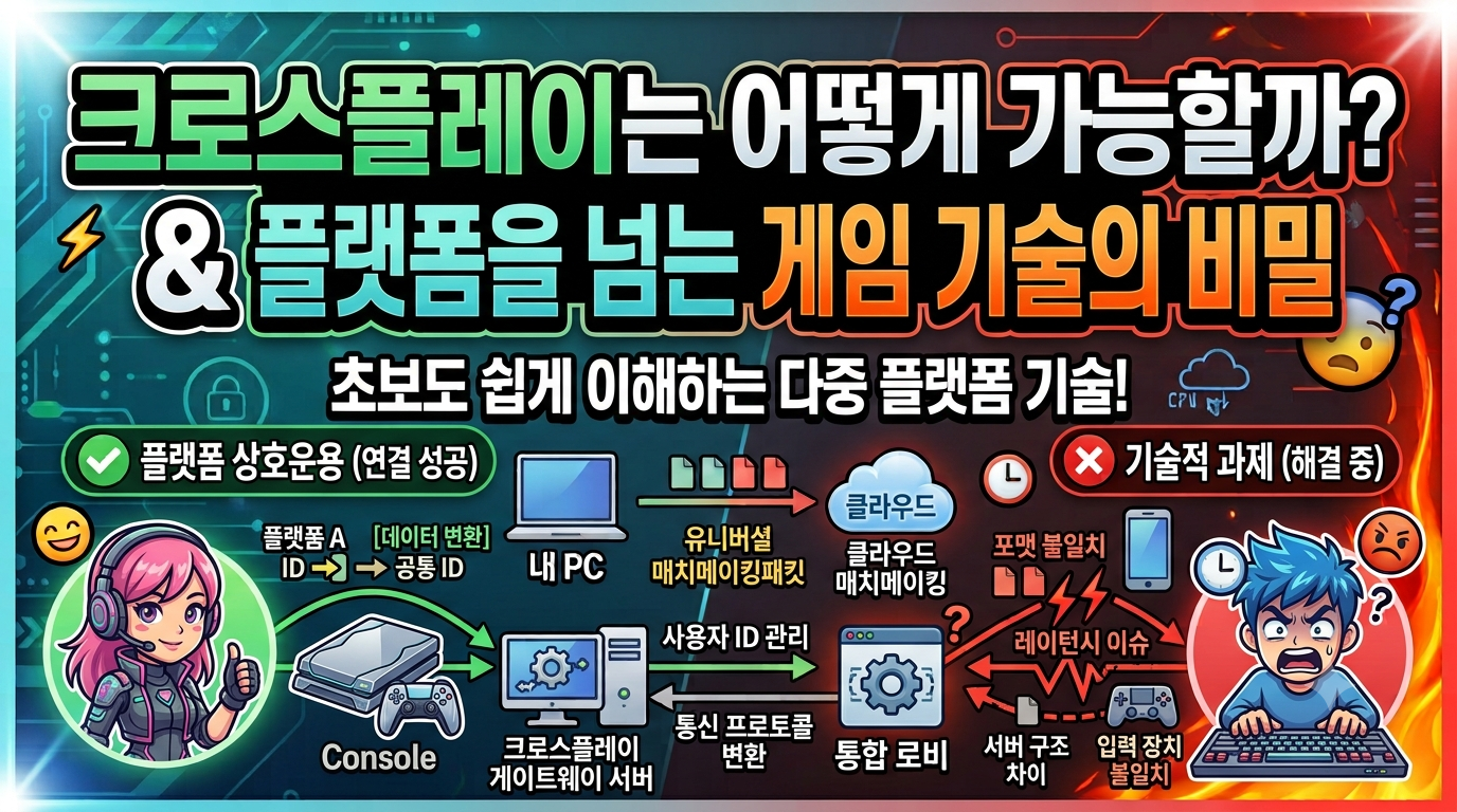 크로스플레이는 어떻게 가능할까? 플랫폼을 넘는 게임 기술의 비밀