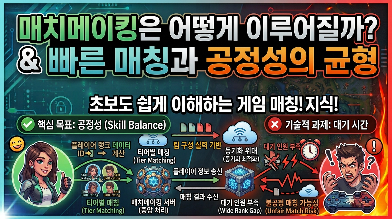 매치메이킹은 어떻게 이루어질까? 빠른 매칭과 공정성의 균형