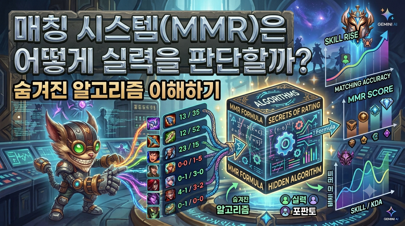 매칭 시스템(MMR)은 어떻게 실력을 판단할까? 숨겨진 알고리즘 이해하기